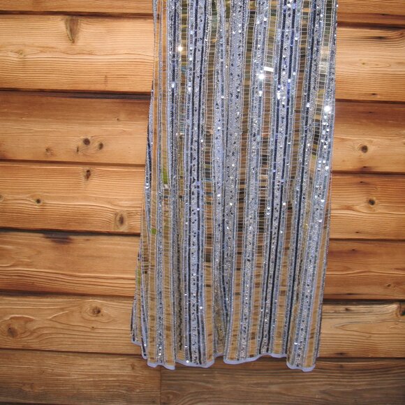 Mac Duggal 93981 Womens HALTER NECK Mirror EMBELLISHED DETAILED BACK GOWN Dress - Picture 10 of 11